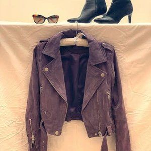 BlankNYC Lilac Suede BikerJacket